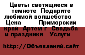  Цветы светящиеся в темноте! Подарите любимой волшебство! › Цена ­ 40 - Приморский край, Артем г. Свадьба и праздники » Услуги   